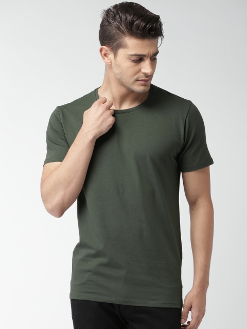 

SELECTED Homme Identity Olive Green T-shirt