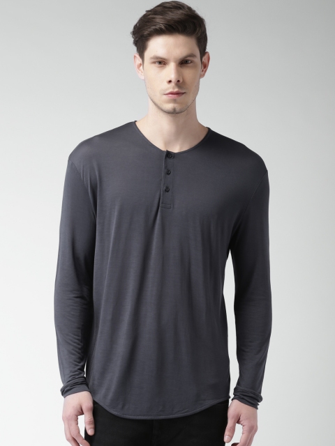 

SELECTED Grey Henley T-shirt