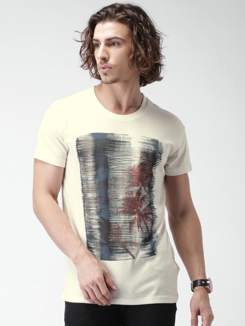 

SELECTED Off-White Printed T-shirt