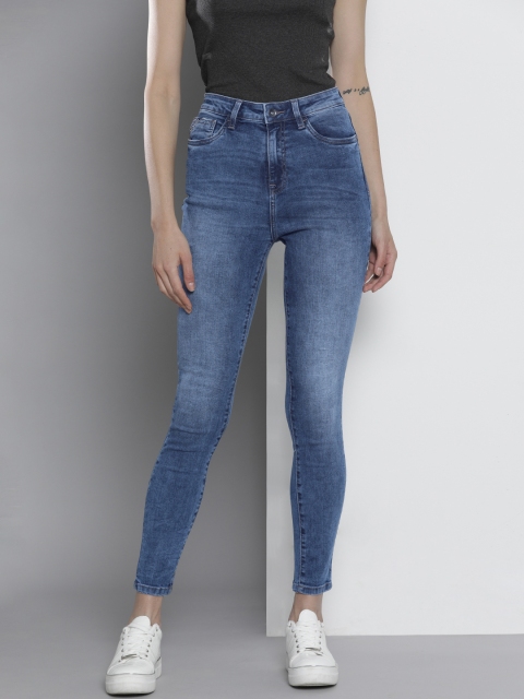 

Nautica Women Blue Skinny Fit Heavy Fade Stretchable Jeans