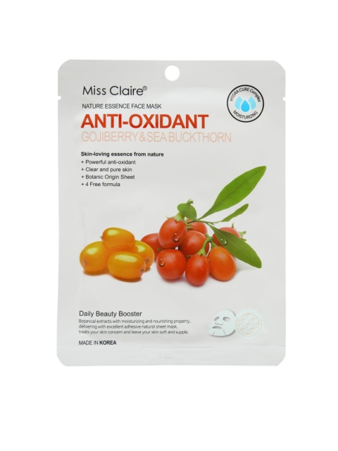 

Miss Claire Nature Essence Face Mask - Gojiberry & Sea Buckthorn 25 ml, Transparent