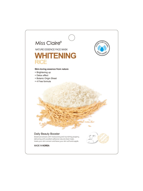 

Miss Claire Nature Essence Face Mask - Rice, White