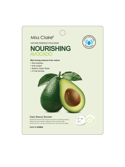 

Miss Claire Nature Essence Face Mask - Avocado, Green