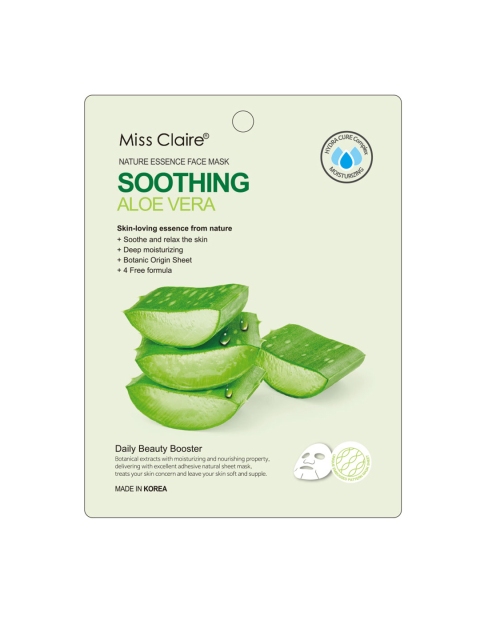 

Miss Claire Nature Essence Face Mask - Aloe Vera, Green