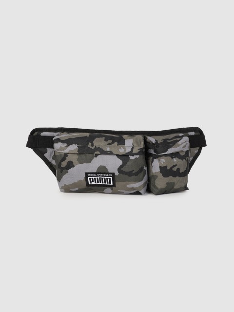 

Puma Unisex Olive Green Camo Print Academy Multi Fanny Pack