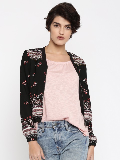 

ONLY Black Floral Print Jacket