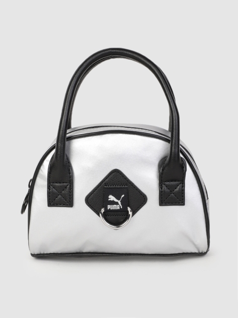 

Puma Women Silver Solid Prime Time Mini Grip Handheld Bag