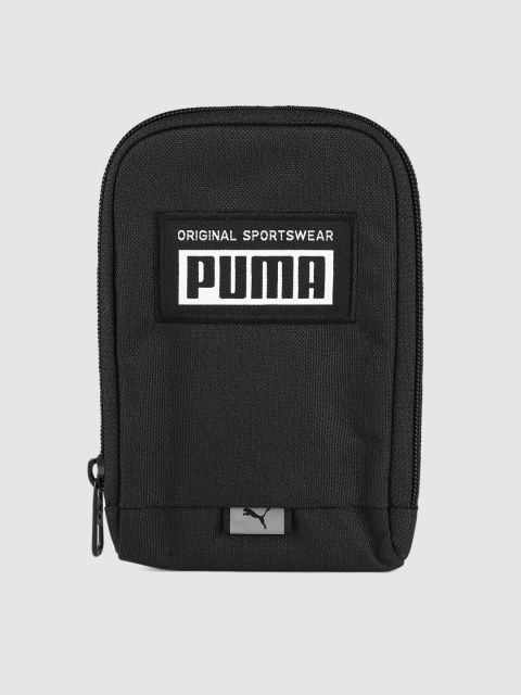 

Puma Unisex Black & Grey Printed Buckle Detail Zip Around Wallet