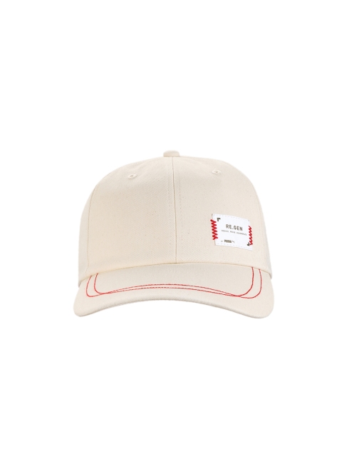 

Puma Unisex Beige RE.GEN Deconstructed Pure Cotton Baseball Cap