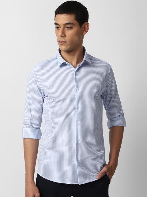 

Louis Philippe Sport Men Blue Slim Fit Striped Casual Shirt