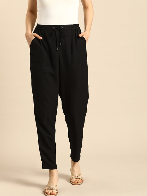

all about you Women Black Cigerette Trousers