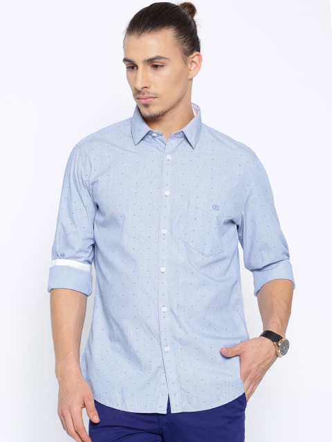 

Van Heusen Sport Blue Striped Slim Fit Casual Shirt