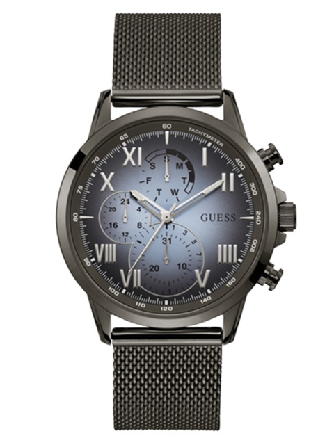 

GUESS Men Black & Blue Gradient Analogue Watch W1310G3