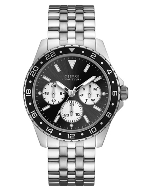 

GUESS Men Black & White Analogue Watch W1107G1