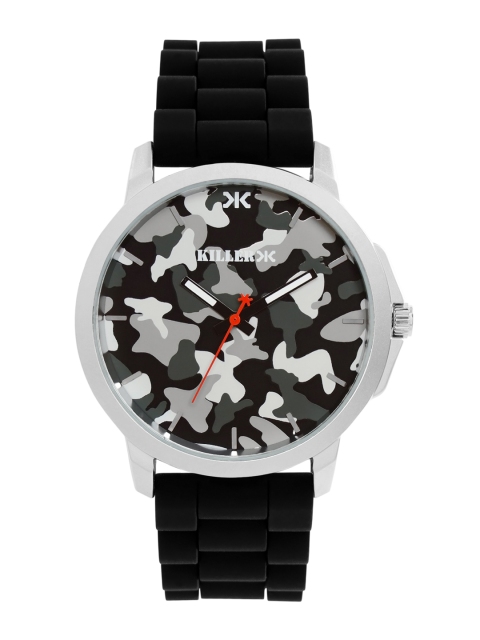 

Killer Men Black & Charcoal Grey Camouflage Print Analogue Watch KL-23B