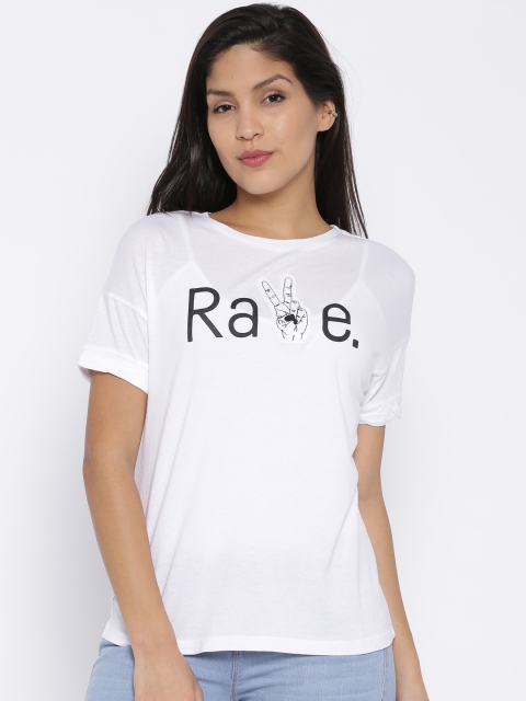 

ONLY White Printed T-shirt