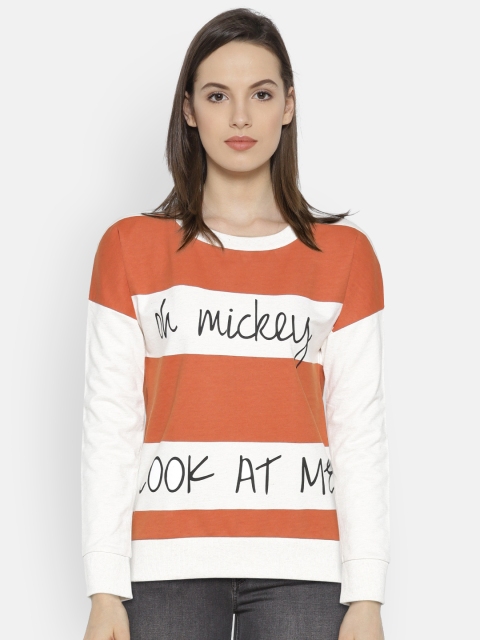 

ONLY Brown & Beige Printed Sweatshirt