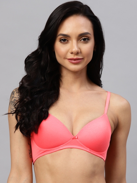 

Marks & Spencer Women Pink Lightly Padded Solid Non-Wired Bra T333201X