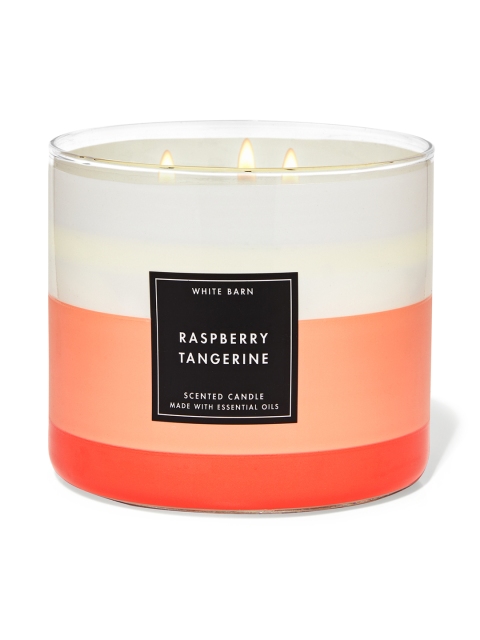 

Bath & Body Works Raspberry Tangerine 3-Wick Scented Candle 411 g, Orange