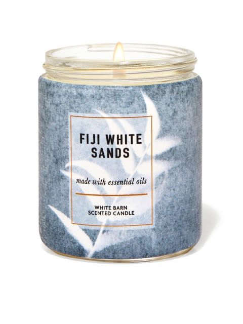 

Bath & Body Works Fiji White Sands Single Wick Scented Candle 198 g, Blue