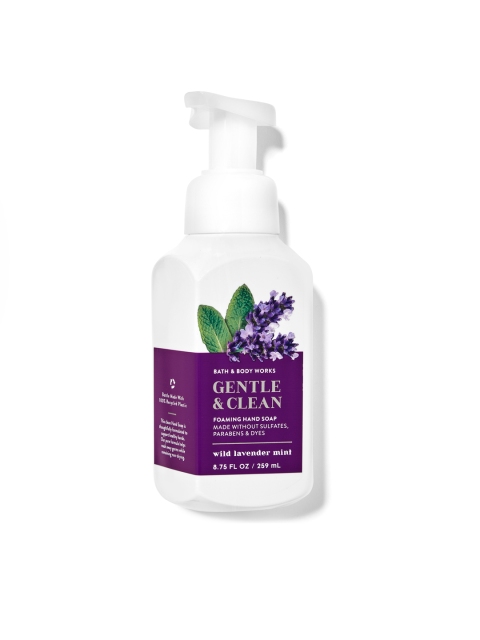 

Bath & Body Works Wild Lavender Mint Gentle Foaming Hand Soap 259 ml, Purple