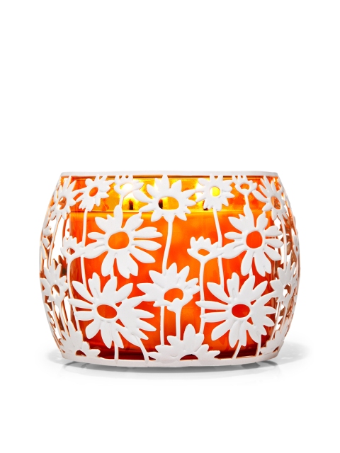 

Bath & Body Works Daisies 3-Wick Candle Holder, White