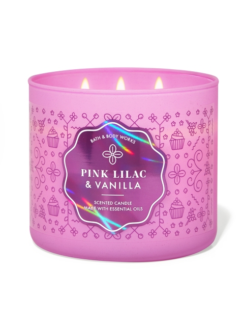 

Bath & Body Works Pink Lilac & Vanilla 3-Wick Scented Candle 411 g