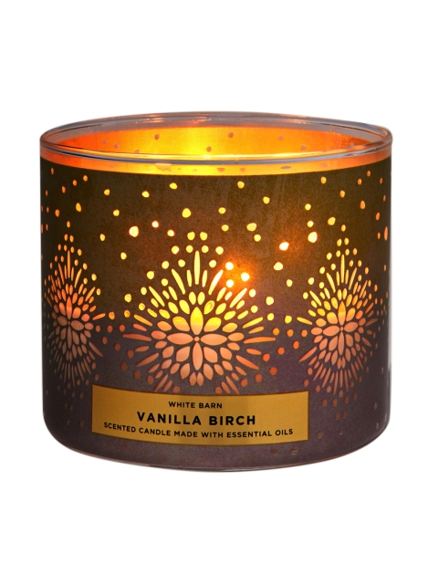 

Bath & Body Works Vanilla Birch 3-Wick Scented Candle, 411g, Coffee brown