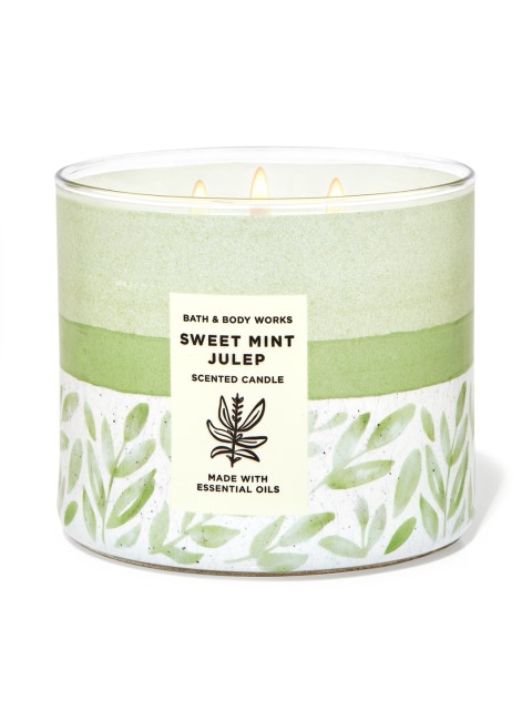 

Bath & Body Works Sweet Mint Julep 3-Wick Scented Candle 411 g, Green