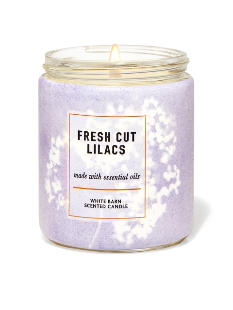 

Bath & Body Works Fresh Cut Lilacs Single Wick Scented Candle 198 g, Violet
