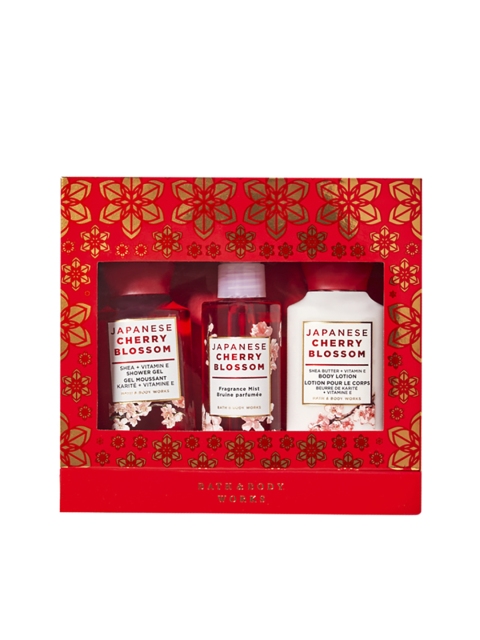 

Bath & Body Works Japanese Cherry Blossom Mini Gift Box Set, Red