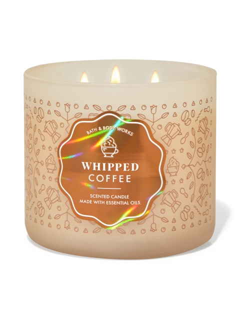 

Bath & Body Works Whipped Coffee 3-Wick Scented Candle, 411g, Cream
