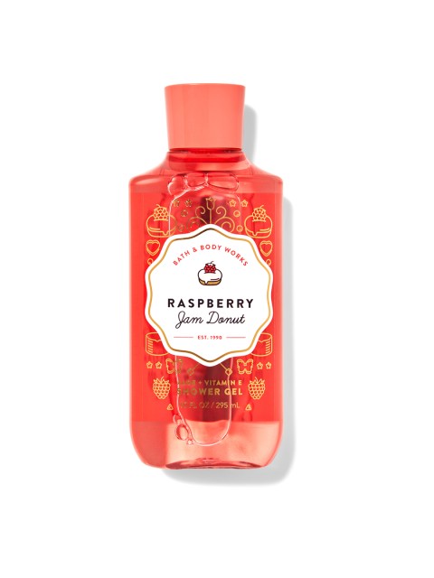

Bath & Body Works Raspberry Jam Donut Shower Gel 295ml, Red
