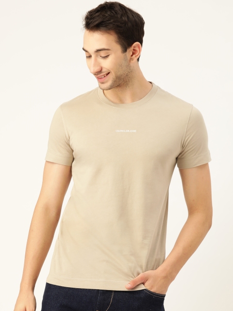 

Calvin Klein Jeans Men Beige T-shirt