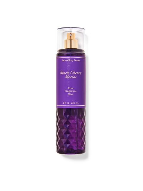 

Bath & Body Works Black Cherry Merlot Fine Fragrance Mist 236 ml, Purple