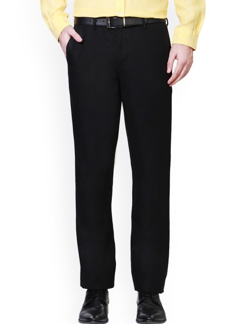 

Van Heusen Black Slim Formal Linen Trousers