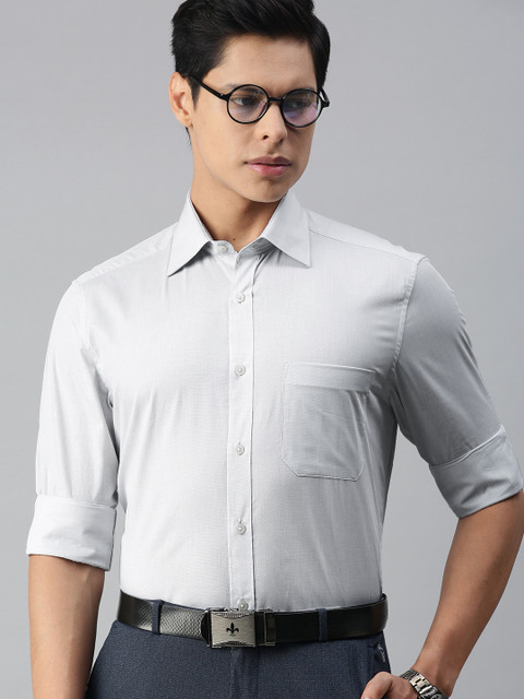 

Louis Philippe Men Grey Classic Formal Shirt
