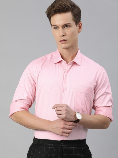 

Louis Philippe Men Pink Slim Fit Formal Shirt