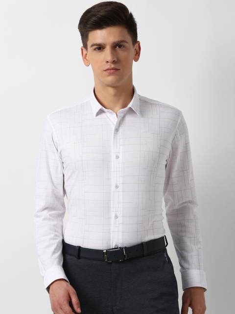 

Louis Philippe Sport Men White Super Slim Fit Opaque Printed Formal Shirt