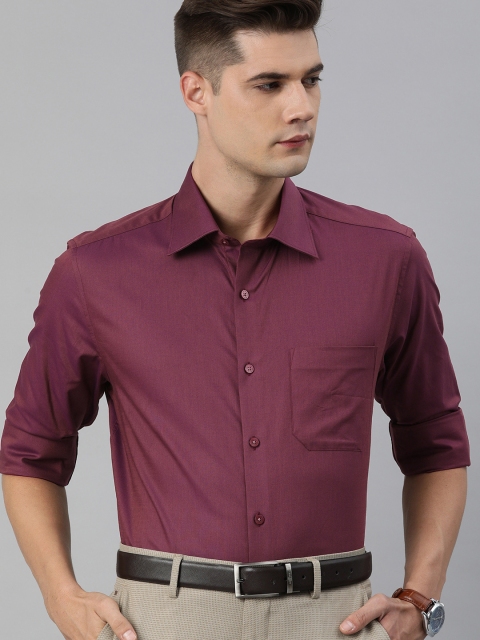 

Louis Philippe Men Maroon Classic Fit Casual Shirt