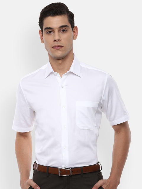 

Louis Philippe Men White Slim Fit Solid Formal Shirt