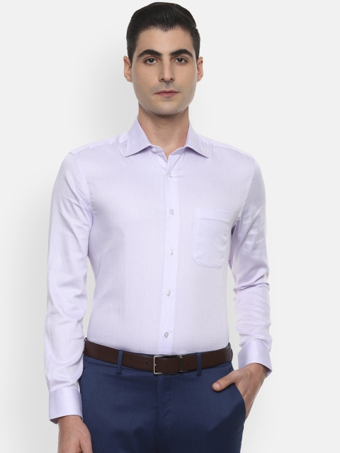 

Louis Philippe Men Purple Regular Fit Self Design Casual Shirt