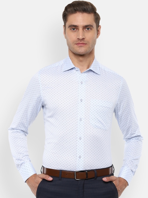 

Louis Philippe Men Blue Regular Fit Printed Casual Shirt