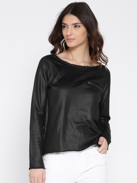

ONLY Women Black Solid Top