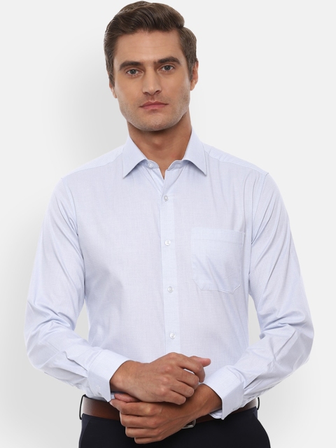 

Louis Philippe Men Blue Slim Fit Striped Casual Shirt
