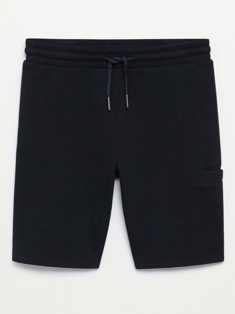 

Mango Kids Boys Black Solid Organic Cotton Sustainable Regular Shorts