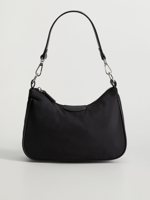 

MANGO Black Solid Handheld Bag