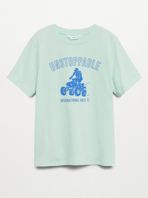 

Mango Kids Boys Blue Quad Bike Print Pure Cotton Sustainable T-shirt