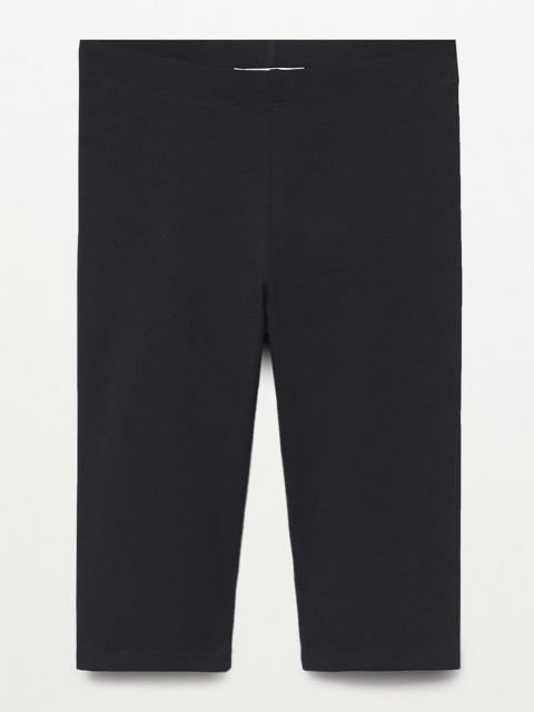 

Mango Kids Girls Navy Blue Solid Sustainable Leggings