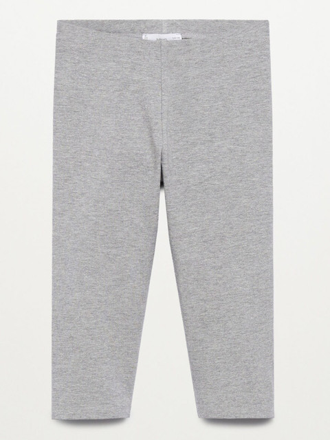 

Mango Kids Girls Grey Melange Solid Sustainable Leggings